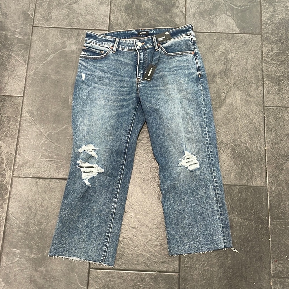 NWT Express 90s ankle boot low rise jeans